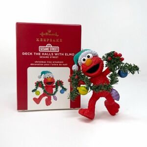 Hallmark Keepsake Elmo 2020 Ornament Sesame Street Deck the Halls Elmo Christmas